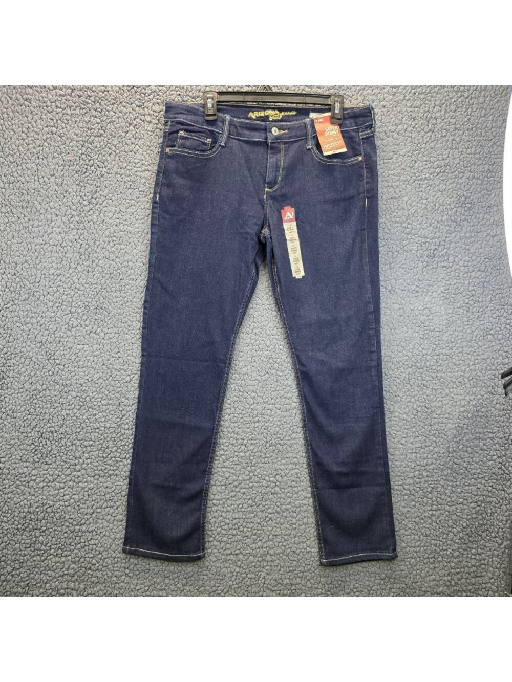 Arizona Super Skinny Jeans Size 13 Short Medium Wash Mid Rise Casual Streetwear